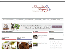 Tablet Screenshot of naturalpetrecipes.com